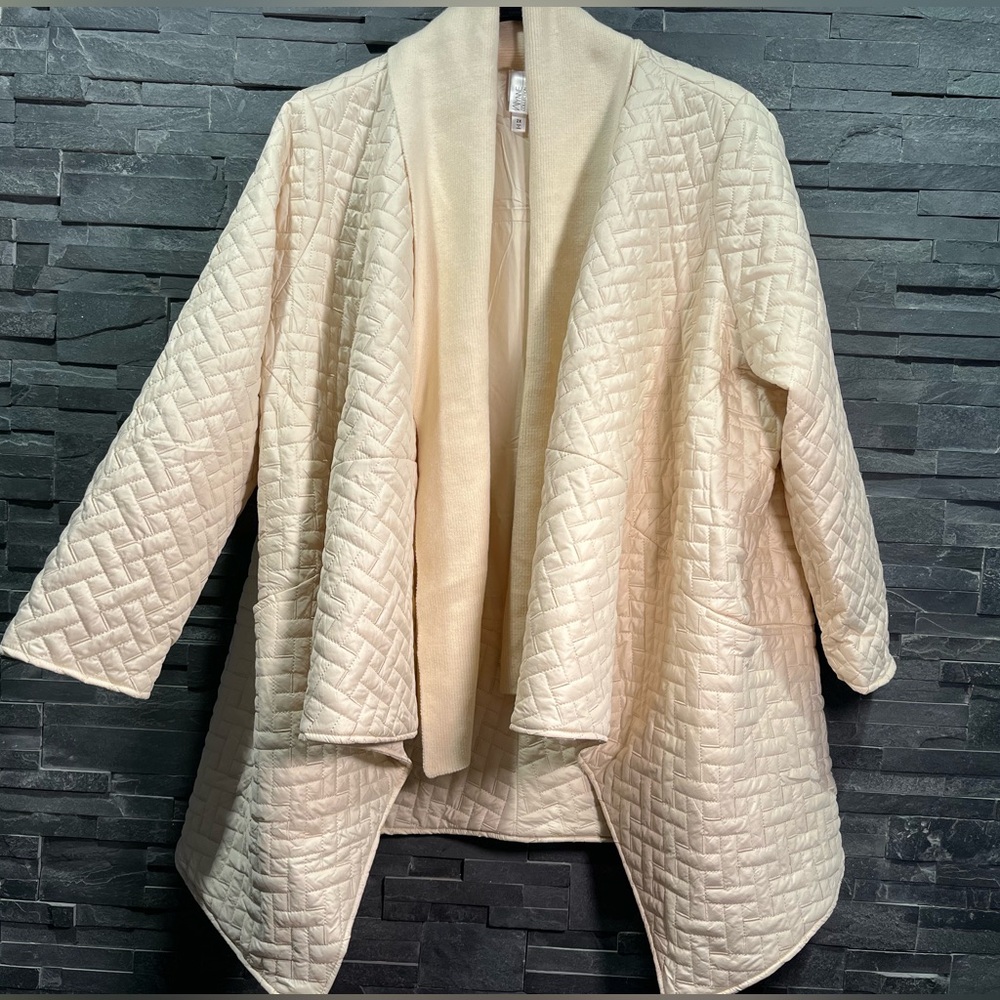 Wynne Collection Water&Wind Resistant Fully Lined & Quilted Open Front jkt NWOT